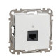 Комп'ютерна розетка Schneider Electric Sedna Design & Elements RJ45 кат. 5е UTP біла SDD111451