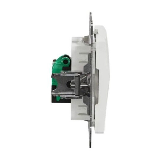 Комп'ютерна розетка Schneider Electric Sedna Design & Elements RJ45 кат. 5е UTP біла SDD111451