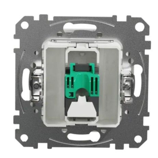 Комп'ютерна розетка Schneider Electric Sedna Design & Elements RJ45 кат. 5е UTP біла SDD111451