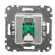 Комп'ютерна розетка Schneider Electric Sedna Design & Elements RJ45 кат. 5е UTP біла SDD111451