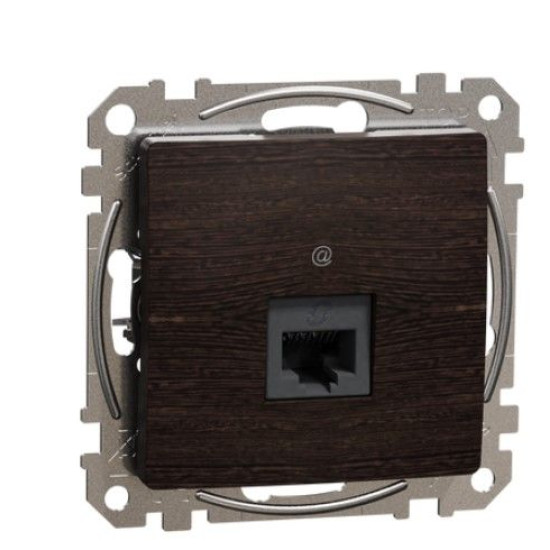 Комп'ютерна розетка Schneider Electric Sedna Design & Elements RJ45 кат. 5е UTP венге SDD181451