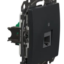 Комп'ютерна розетка Schneider Electric Sedna Design & Elements RJ45 кат. 5е UTP чорна SDD114451