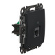 Комп'ютерна розетка Schneider Electric Sedna Design & Elements RJ45 кат. 5е UTP чорна SDD114451