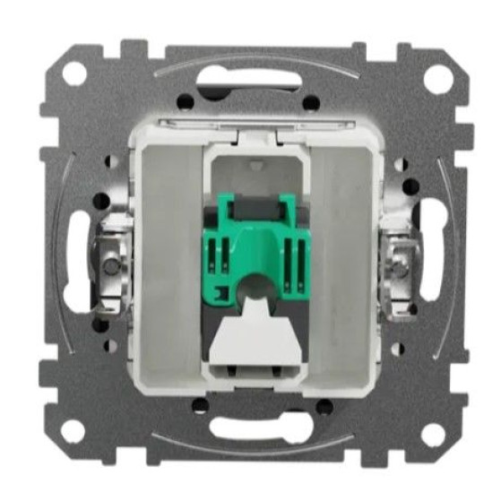 Комп'ютерна розетка Schneider Electric Sedna Design & Elements RJ45 кат. 5е UTP чорна SDD114451