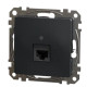 Комп'ютерна розетка Schneider Electric Sedna Design & Elements RJ45 кат. 5е UTP чорна SDD114451