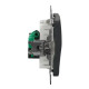 Комп'ютерна розетка Schneider Electric Sedna Design & Elements RJ45 кат. 5е UTP чорна SDD114451