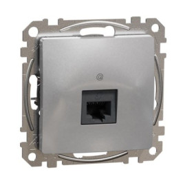Комп'ютерна розетка Schneider Electric Sedna Design & Elements RJ45 кат. 6 STP алюміній SDD113461