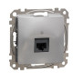 Комп'ютерна розетка Schneider Electric Sedna Design & Elements RJ45 кат. 6 STP алюміній SDD113461