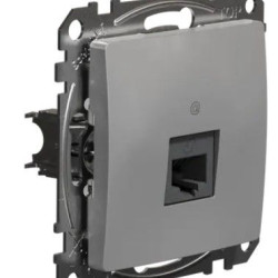 Комп'ютерна розетка Schneider Electric Sedna Design & Elements RJ45 кат. 6 STP алюміній SDD113461