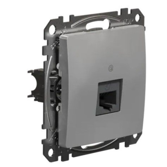 Комп'ютерна розетка Schneider Electric Sedna Design & Elements RJ45 кат. 6 STP алюміній SDD113461
