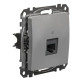 Комп'ютерна розетка Schneider Electric Sedna Design & Elements RJ45 кат. 6 STP алюміній SDD113461