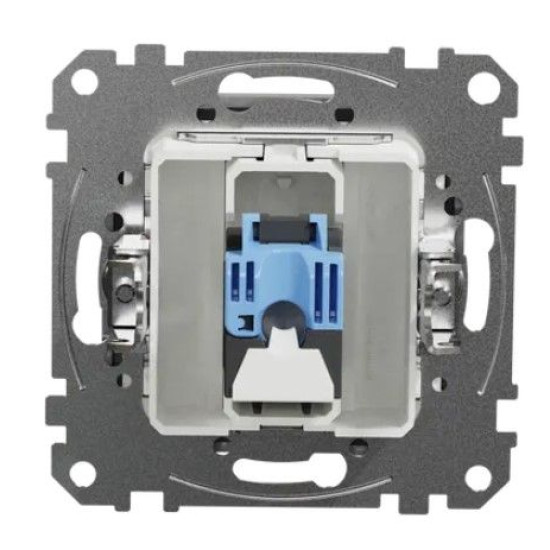 Комп'ютерна розетка Schneider Electric Sedna Design & Elements RJ45 кат. 6 STP алюміній SDD113461