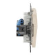 Комп'ютерна розетка Schneider Electric Sedna Design & Elements RJ45 кат. 6 STP бежева SDD112461