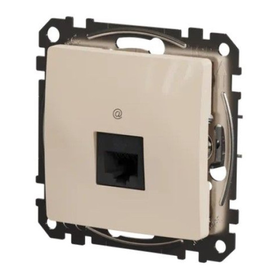 Комп'ютерна розетка Schneider Electric Sedna Design & Elements RJ45 кат. 6 STP бежева SDD112461