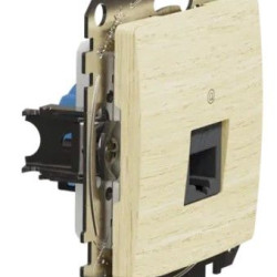 Комп'ютерна розетка Schneider Electric Sedna Design & Elements RJ45 кат. 6 STP береза SDD180461