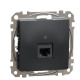 Комп'ютерна розетка Schneider Electric Sedna Design & Elements RJ45 кат. 6 STP чорна SDD114461