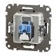 Комп'ютерна розетка Schneider Electric Sedna Design & Elements RJ45 кат. 6 STP чорна SDD114461