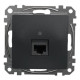 Комп'ютерна розетка Schneider Electric Sedna Design & Elements RJ45 кат. 6 STP чорна SDD114461