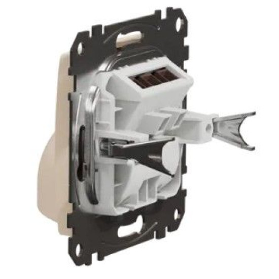 Накладка для виведення кабелю Schneider Electric Sedna Design & Elements бежева SDD112903