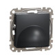 Накладка для виведення кабелю Schneider Electric Sedna Design & Elements чорна SDD114903
