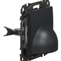 Накладка для виведення кабелю Schneider Electric Sedna Design & Elements чорна SDD114903