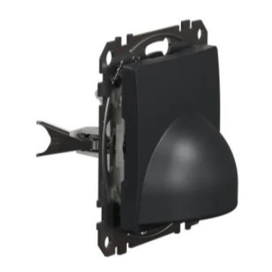 Накладка для виведення кабелю Schneider Electric Sedna Design & Elements чорна SDD114903