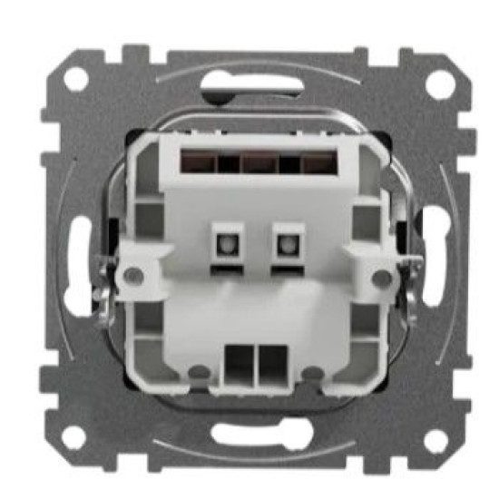 Накладка для виведення кабелю Schneider Electric Sedna Design & Elements чорна SDD114903