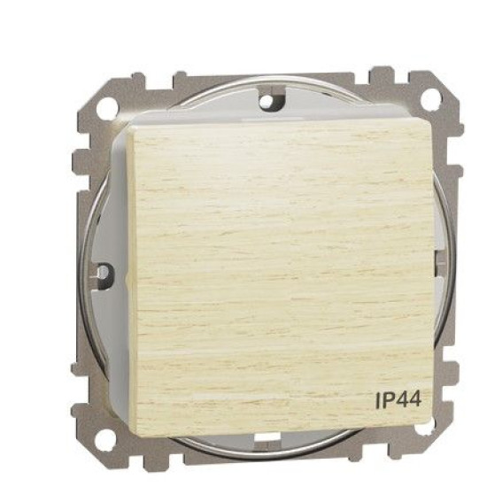 Одноклавішний перемикач Schneider Electric Sedna Design & Elements IP44 береза SDD280106