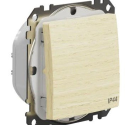 Одноклавішний перемикач Schneider Electric Sedna Design & Elements IP44 береза SDD280106