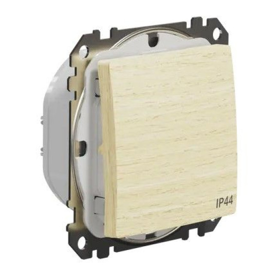 Одноклавішний перемикач Schneider Electric Sedna Design & Elements IP44 береза SDD280106