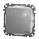 Одноклавішний перемикач Schneider Electric Sedna Design & Elements з кришкою IP44 алюміній SDD213106
