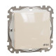 Одноклавішний перемикач Schneider Electric Sedna Design & Elements з кришкою IP44 бежевий SDD212106