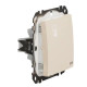 Одноклавішний перемикач Schneider Electric Sedna Design & Elements з кришкою IP44 бежевий SDD212106