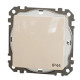 Одноклавішний перемикач Schneider Electric Sedna Design & Elements з кришкою IP44 бежевий SDD212106