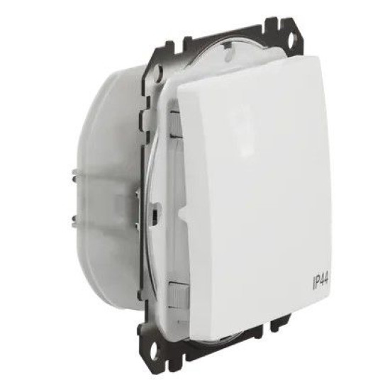 Одноклавішний перемикач Schneider Electric Sedna Design & Elements з кришкою IP44 білий SDD211106