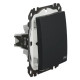 Одноклавішний перемикач Schneider Electric Sedna Design & Elements з кришкою IP44 чорний SDD214106