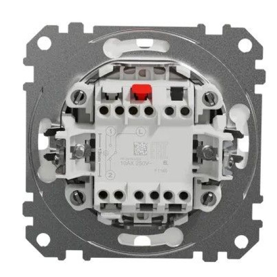 Одноклавішний перемикач Schneider Electric Sedna Design & Elements з кришкою IP44 чорний SDD214106