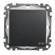 Одноклавішний перемикач Schneider Electric Sedna Design & Elements з кришкою IP44 чорний SDD214106