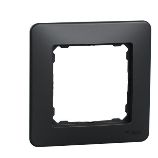 Однопостова рамка Schneider Electric Sedna Design чорна SDD314801