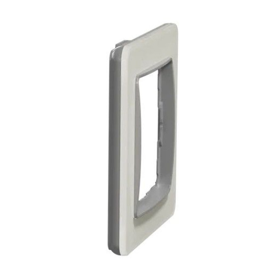 Однопостова рамка Schneider Electric Sedna Elements штучне біле скло SDD360801