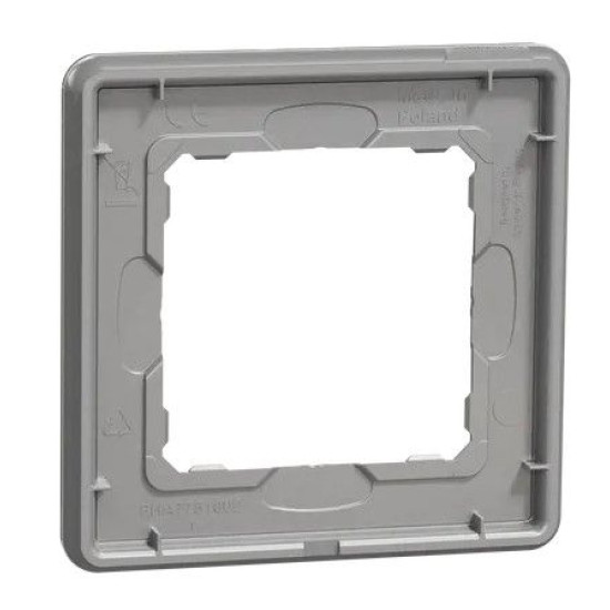 Однопостова рамка Schneider Electric Sedna Elements штучне біле скло SDD360801