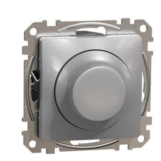 Поворотний світлорегулятор Schneider Electric Sedna Design & Elements RC 3-370 Вт алюміній SDD113501