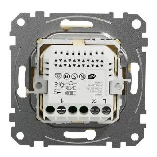 Поворотний світлорегулятор Schneider Electric Sedna Design & Elements RC 3-370 Вт береза SDD180502