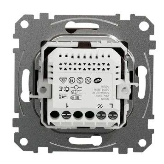 Поворотний світлорегулятор Schneider Electric Sedna Design & Elements RC 3-370 Вт венге SDD181502