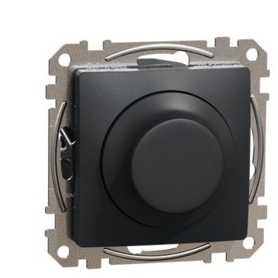 Поворотний світлорегулятор Schneider Electric Sedna Design & Elements RC 3-370 Вт чорний SDD114501