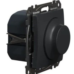 Поворотний світлорегулятор Schneider Electric Sedna Design & Elements RC 3-370 Вт чорний SDD114501
