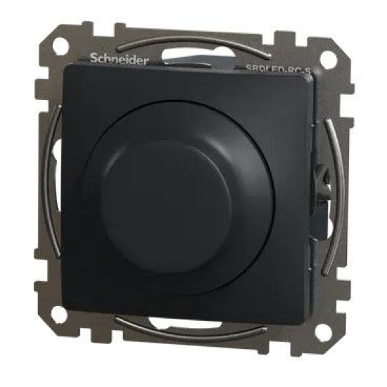 Поворотний світлорегулятор Schneider Electric Sedna Design & Elements RC 3-370 Вт чорний SDD114501
