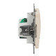 Подвійна комп'ютерна розетка Schneider Electric Sedna Design & Elements RJ45 кат. 5е UTP бежева SDD112452