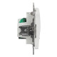 Подвійна комп'ютерна розетка Schneider Electric Sedna Design & Elements RJ45 кат. 5е UTP біла SDD111452