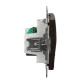 Подвійна комп'ютерна розетка Schneider Electric Sedna Design & Elements RJ45 кат. 5е UTP венге SDD181452